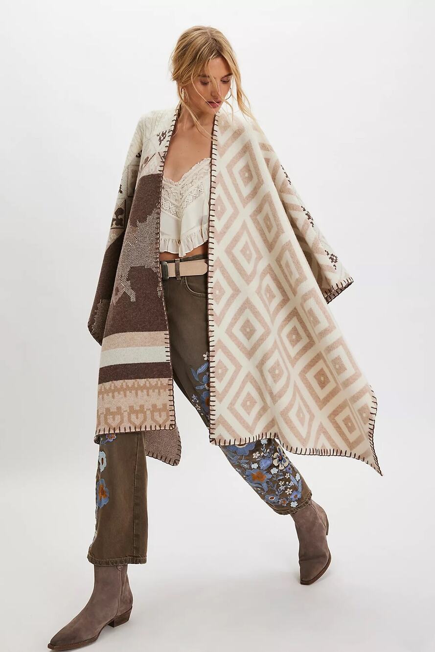 Spell x Free People Outback Blanket Shawl